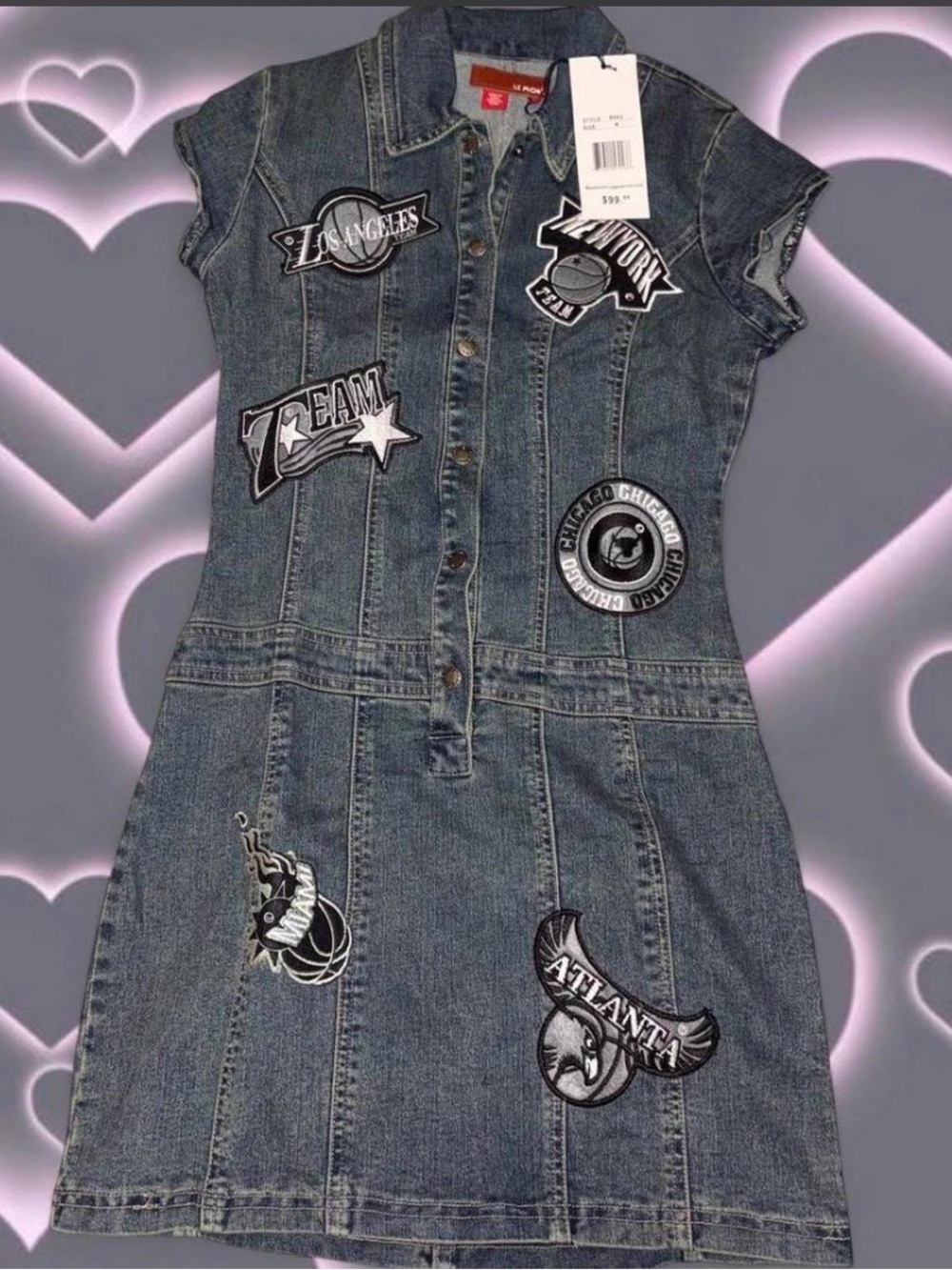 Faded Denim NBA-Inspired City Dress | NWT 💙